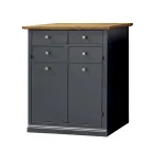 Schuhregal aus furniertem Toulipier-Holz, hergestellt in Italien – Visnus Viadurini