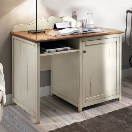 Schreibtisch mit offenem Fach und Kühlschrankregal, hergestellt in Italien – Giove Viadurini