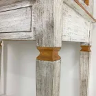 Handgefertigter Schreibtisch aus Massivholz mit 4 Schubladen Made in Italy - Amela Viadurini