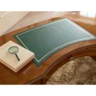Klassischer Schreibtisch 5 Schubladen aus Holz und Kunstleder Made in Italy - Commodo Viadurini