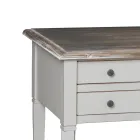 Schreibtisch mit 5 Schubladen aus Massivholz, hergestellt in Italien – Fontus Viadurini