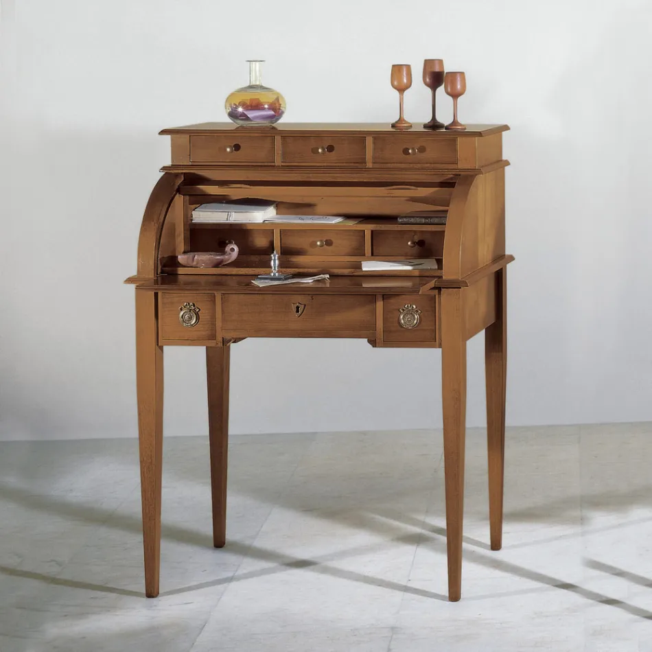 Schreibtisch mit 6 Außenschubladen, 3 Innenschubladen und 1 Fach, hergestellt in Italien – Marte Viadurini