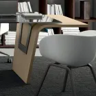 Schreibtisch mit Glasplatte Andrea Stramigioli - Frafalla Viadurini