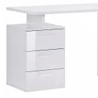 Eckiger Schreibtisch aus Melaminholz 2 Ausführungen - Analuisa Viadurini