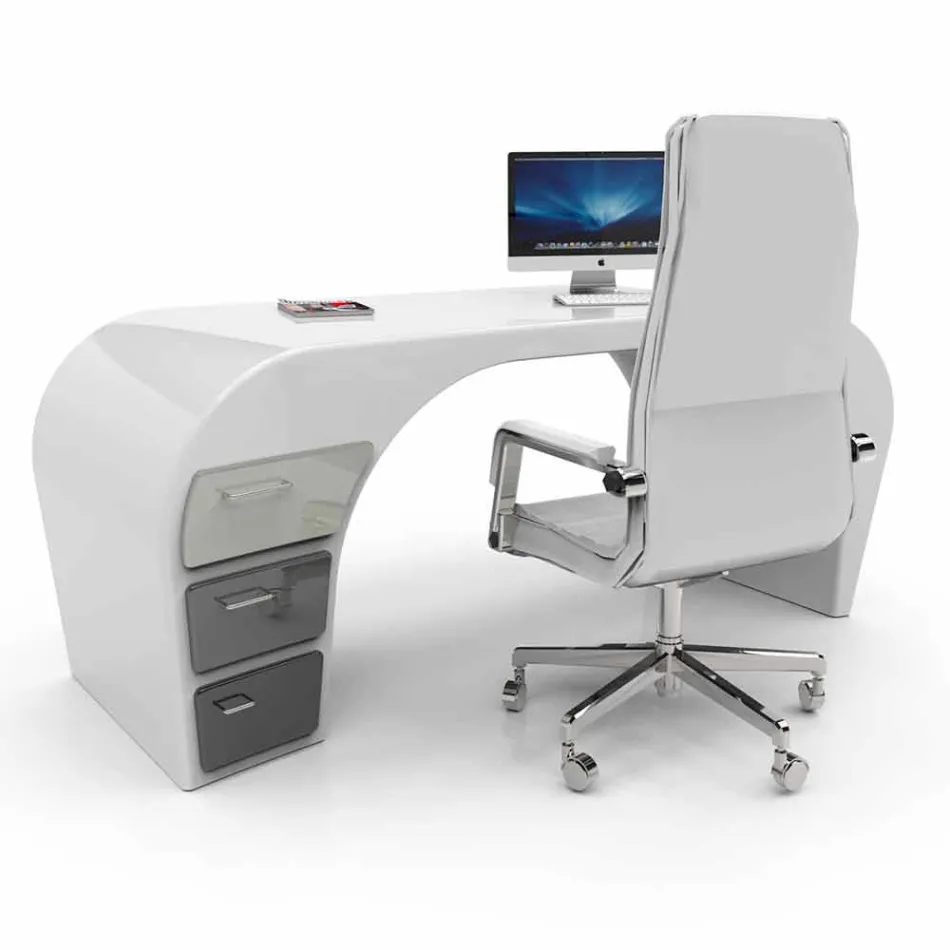 Moderner Büroschreibtisch, hergestellt in Italien von Miglianico  Viadurini