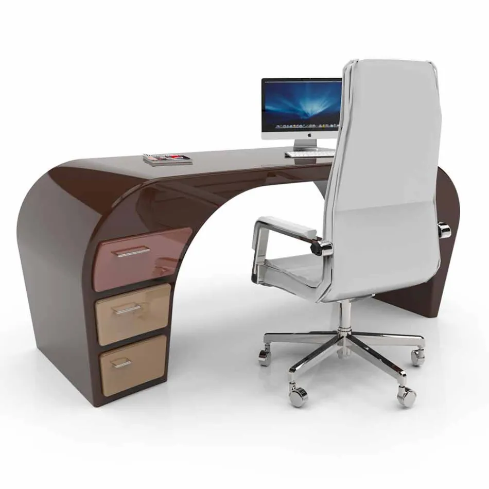 Moderner Büroschreibtisch, hergestellt in Italien von Miglianico  Viadurini
