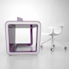 Design Schreibtisch in Adamantx® Ego Made in Italy Viadurini