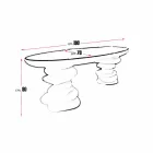 Schreibtisch in modernem Design Aldington von Hand hergestellt Viadurini