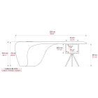 Chefschreibtisch von Karim Rashid aus Polyurethan - James Viadurini