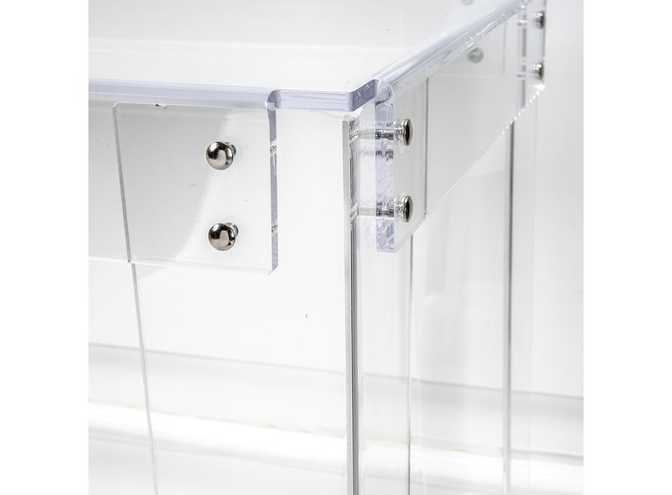 Transparenter Schreibtisch aus Plexiglas Modernes Design Made in Italy - Vichy Viadurini