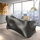 Moderner Schreibtisch Büro Veil, made in Italy Viadurini