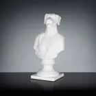 Weiße handgefertigte Keramikskulptur 100 % Made in Italy Fabas 1 Viadurini