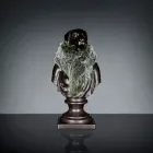 Schwarze handgefertigte Keramikskulptur 100 % Made in Italy Fabas 2 Viadurini