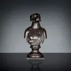 Schwarze handgefertigte Keramikskulptur 100 % Made in Italy Fabas 2 Viadurini