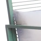 Schaukelstuhl aus Aluminium für den Außenbereich mit gepolstertem Kissen - Brontolo Viadurini