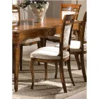 Klassischer Polsterstuhl aus Nussbaum oder weißem Holz Made in Italy - Caligola Viadurini