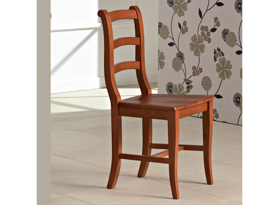 Klassischer Stuhl aus massivem Buchenholz im italienischen Design - Baptiste Viadurini