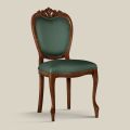 Klassischer Stuhl aus Nussbaumholz oder goldgepolstertem Holz Made in Italy - Imperator