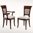 Klassischer Stuhl Buchenholz und Stoff Elegantes italienisches Design - Murray Viadurini