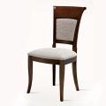 Klassischer Stuhl aus Buchenholz und elegantem italienischem Designstoff - Murray