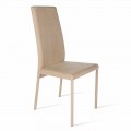 Stuhl mit hoher Rückenlehne, modernes Design, Becca, made in Italy