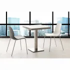 Stuhl mit verchromtem Gestell und Licata-Polypropylenschale Viadurini