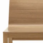 Stuhl mit Eschenstruktur und Eichenschale, hergestellt in Italien – Emilia Viadurini