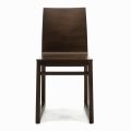 Stuhl mit Struktur aus Esche und Schale aus Eiche, hergestellt in Italien – Emilia