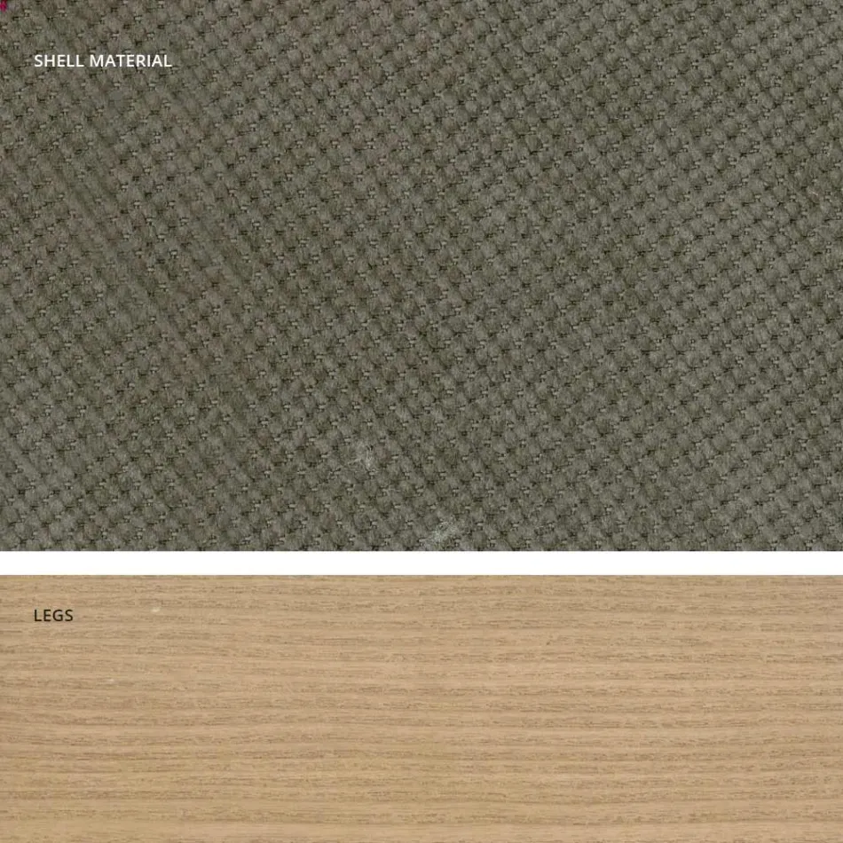 Design-Küchenstuhl aus Holz und Stoff, hergestellt in Italien, Egizia Viadurini