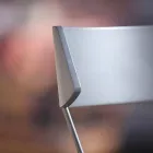 Handgefertigter Küchenstuhl aus Holz und Edelstahl Made in Italy - Granada Viadurini