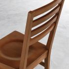 Küchenstuhl aus Buchenholz und Sitz aus Massivholz - Rabasse Viadurini