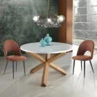 Küchenstuhl aus Kunstleder in gealterter Optik 4 Stück - Renetta Viadurini