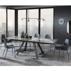 Küchenstuhl aus Polypropylen mit Stahlbeinen 4 Stück - Pinga Viadurini