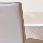 Küchenstuhl mit Lederbezug und Eschenstruktur, hergestellt in Italien – Sunny Viadurini