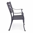 Stapelbarer Außenstuhl aus weißem oder anthrazitfarbenem Aluminium, 4 Stück - Ode Viadurini