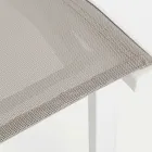 Stapelbarer Outdoor-Stuhl aus Aluminium und Textilene, Homemotion 4 Stück - Serge Viadurini