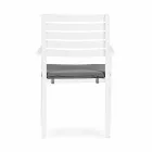 Homemotion Stapelbarer Outdoor-Stuhl aus Aluminium, 4 Stück - Carina Viadurini