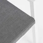 Homemotion Stapelbarer Outdoor-Stuhl aus Aluminium, 4 Stück - Carina Viadurini