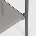 Stapelbarer Outdoor-Stuhl aus lackiertem Aluminium, Homemotion, 4 Stück – Vicki Viadurini