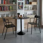 Stapelbarer Metallstuhl im Freien Hergestellt in Italien, 4 Stück - Xylia Viadurini