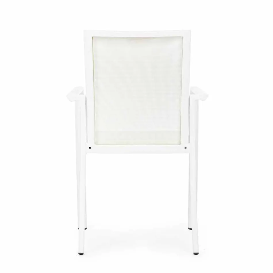 Außenstuhl aus Aluminium mit Armlehnen von Homemotion - Casper Design Viadurini