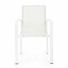 Außenstuhl aus Aluminium mit Armlehnen von Homemotion - Casper Design Viadurini