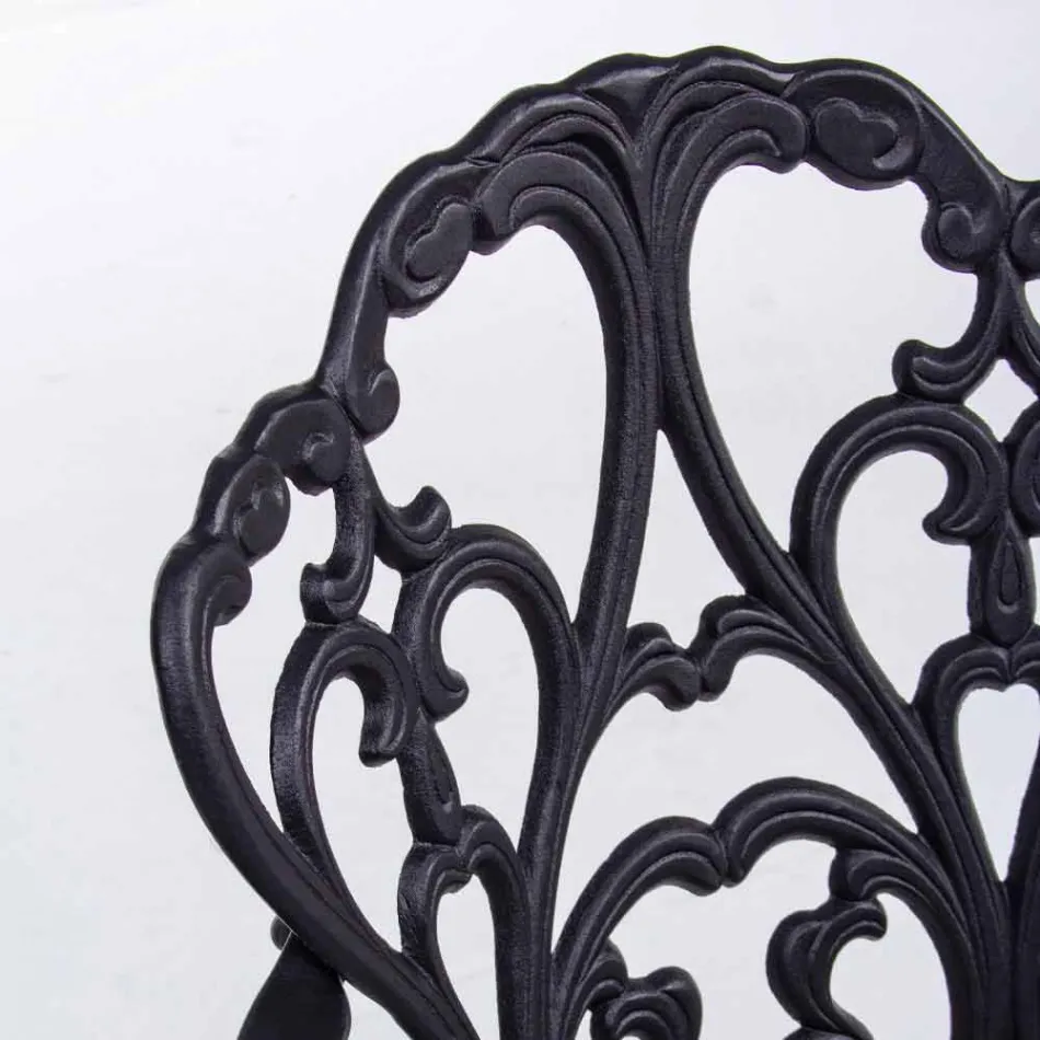 Außenstuhl aus matt lackiertem Aluminium, 2 Stück - Casiro Viadurini