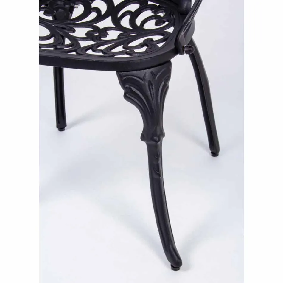 Außenstuhl aus matt lackiertem Aluminium, 2 Stück - Casiro Viadurini