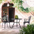 Außenstuhl aus matt lackiertem Aluminium, 2 Stück - Casiro Viadurini