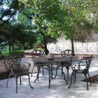 Außenstuhl aus matt lackiertem Aluminium, 2 Stück - Casiro Viadurini