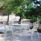 Außenstuhl aus matt lackiertem Aluminium, 2 Stück - Casiro Viadurini