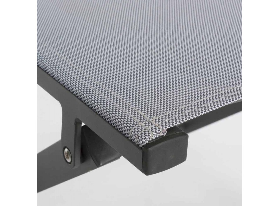 Klappbarer Außenstuhl aus Textilene und Aluminium, 4 Stück - Holly Viadurini