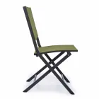 Klappbarer Außenstuhl aus Textilene und Aluminium, 4 Stück - Holly Viadurini