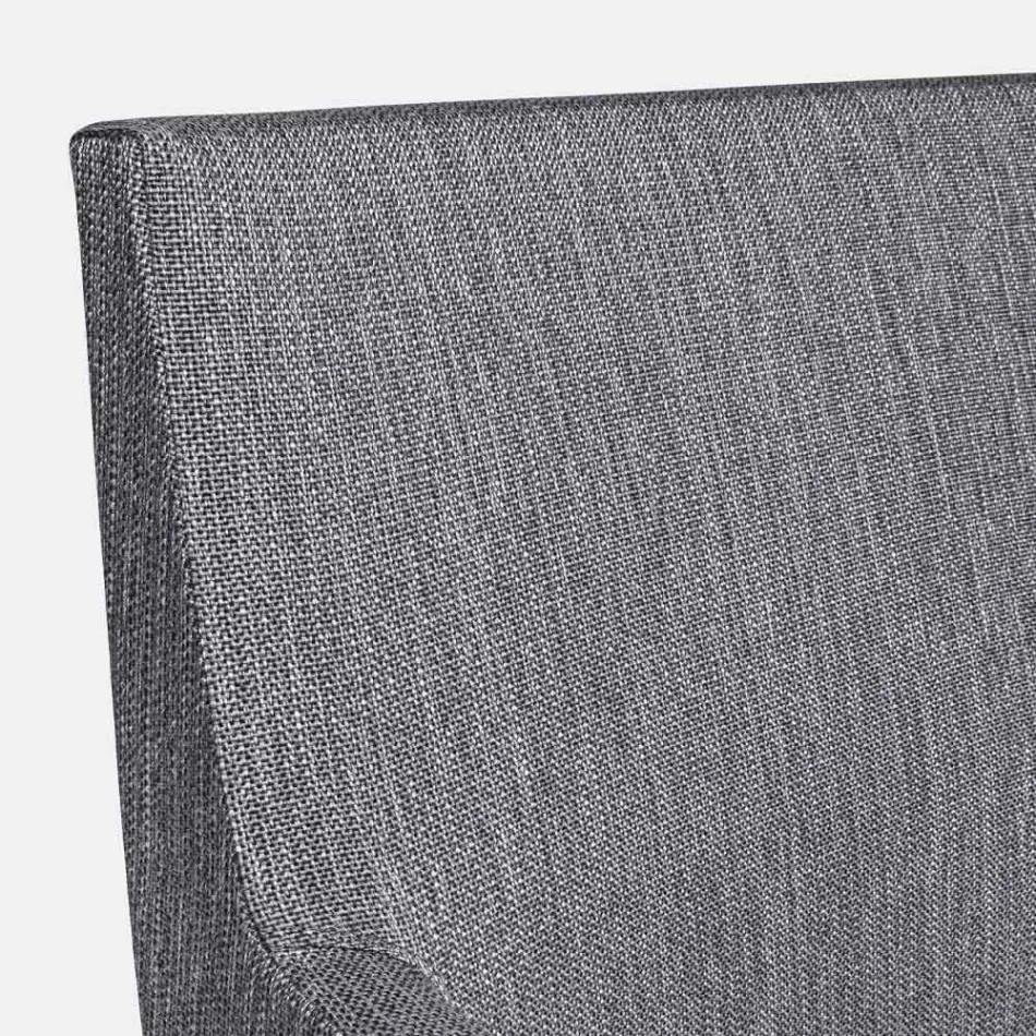 Outdoor Stuhl gepolstert in Stoff mit Aluminiumbeinen, 4 Stück - Nia Viadurini